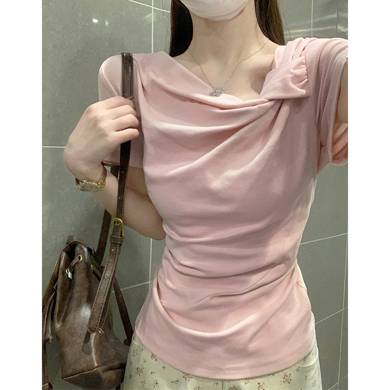 ワンショルダートップス