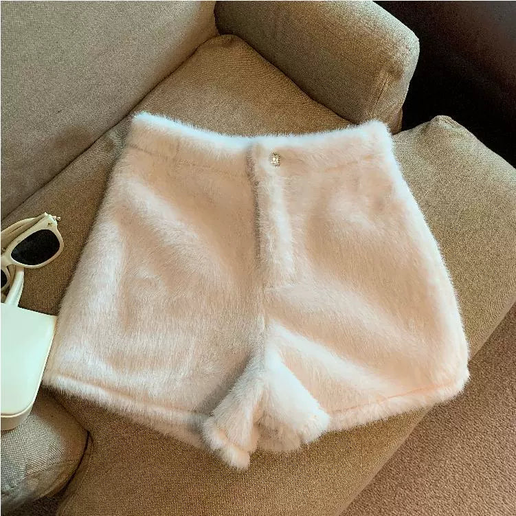 ファーショートパンツ bt5