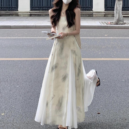 ホワイトロングワンピース