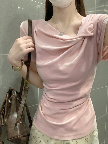 ワンショルダートップス